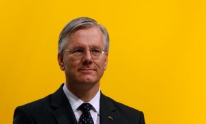 Christoph Franz, former CEO of German air carrier Lufthansa, attending a general meeting in Cologne