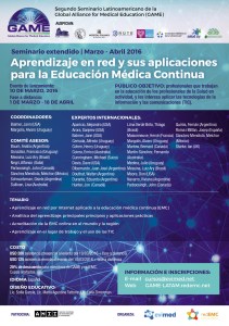 El 10 de marzo de 2016 se realizará el Segundo Seminario Latinoamericano de la Global Alliance for Medical Education El 10 de marzo de 2016 se realizará el Segundo Seminario Latinoamericano de la Global Alliance for Medical Education