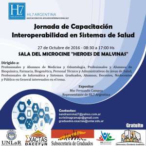 Invitan a la Jornada de Capacitación “Interoperabilidad en Sistemas de&nbsp;Salud”