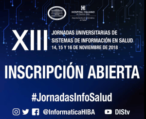 Una nueva edición de las Jornadas Universitarias de Sistemas de Información en Salud se realizan el 14, 15 y 16 de&nbsp;noviembre