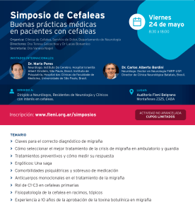 FLENI Viernes 24 simposio de buenas prácticas en pacientes con&nbsp;cefaleas