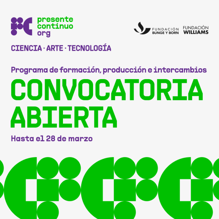 Presente Continuo: abrió la convocatoria para participar del programa de arte, ciencia y&nbsp;tecnología
